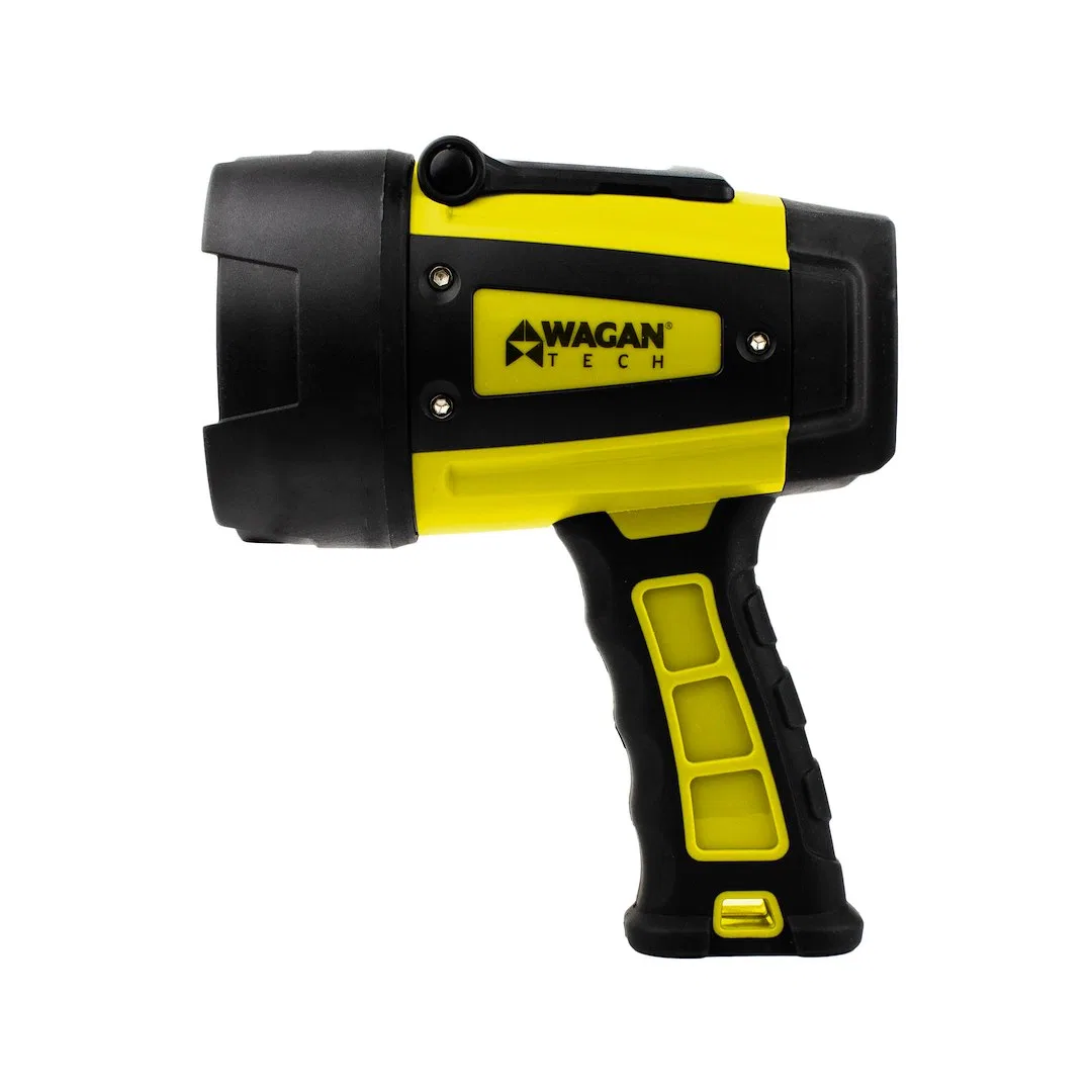 4322 – WAGAN Spotlight, Lumiled LED Heavy Duty ABS White Light Up To 600 Lumens Battery Powered Lithium-Ion Rechargea...